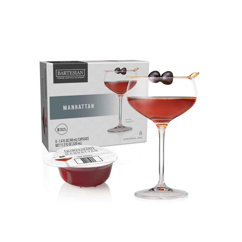 Bartesian Manhattan Pack of 8 Cocktail Capsules